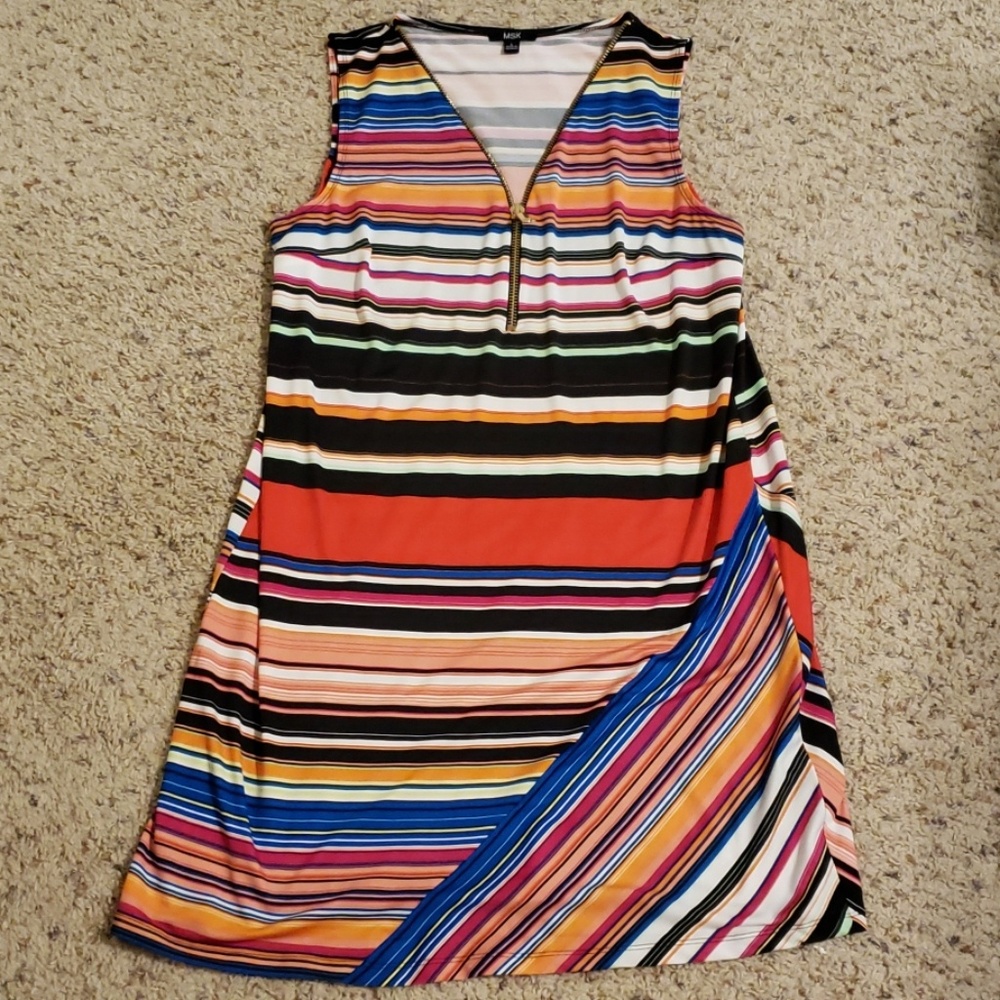 MSK striped tank dress